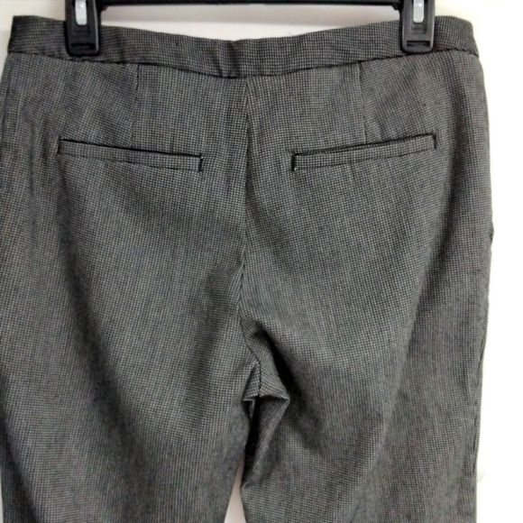 Trouser Pant Mario Serrani Italy  Black Tweed Zip Front Sz 6 Office Career - Picture 4 of 10